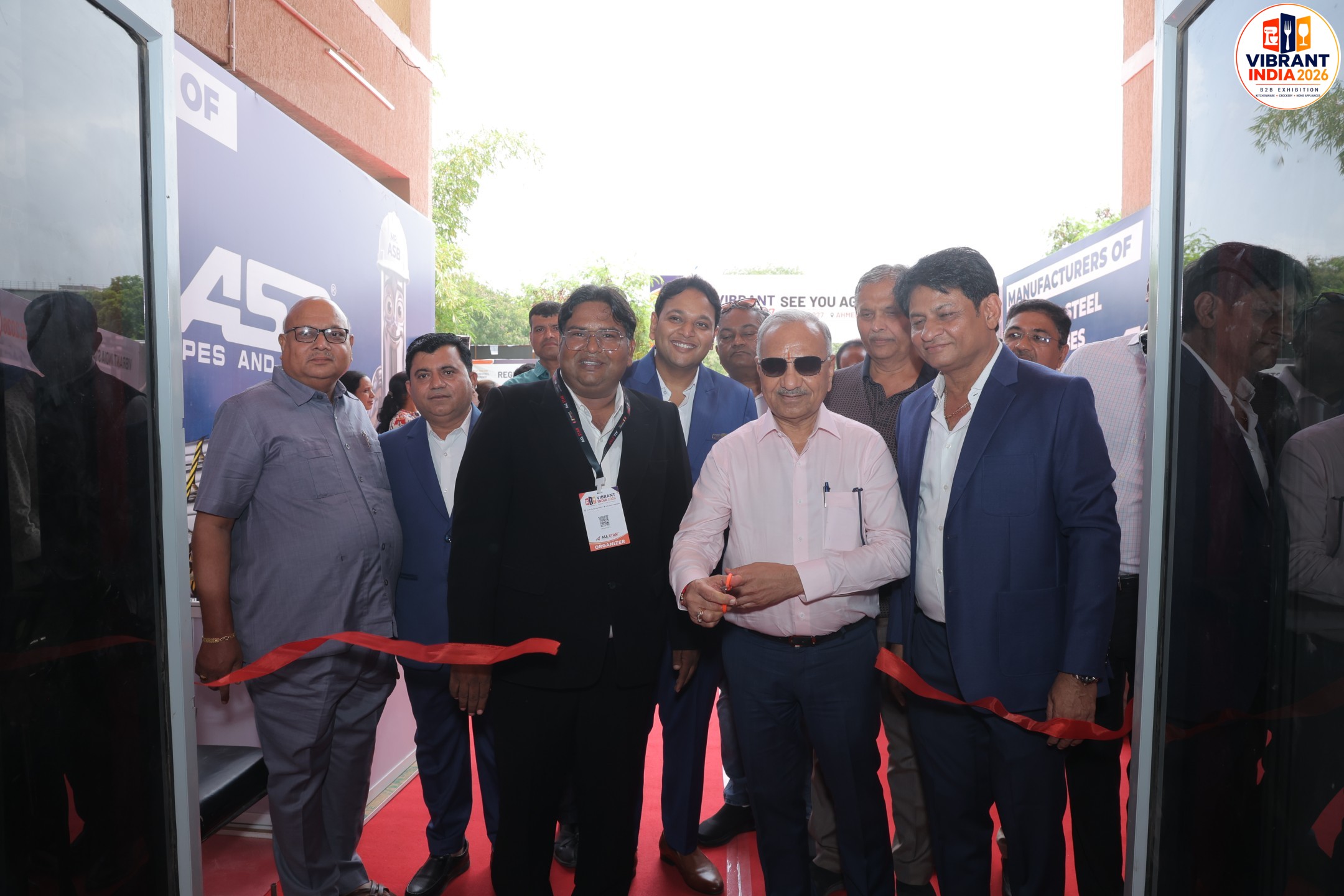 Visitors networking at Vibrant India Fair