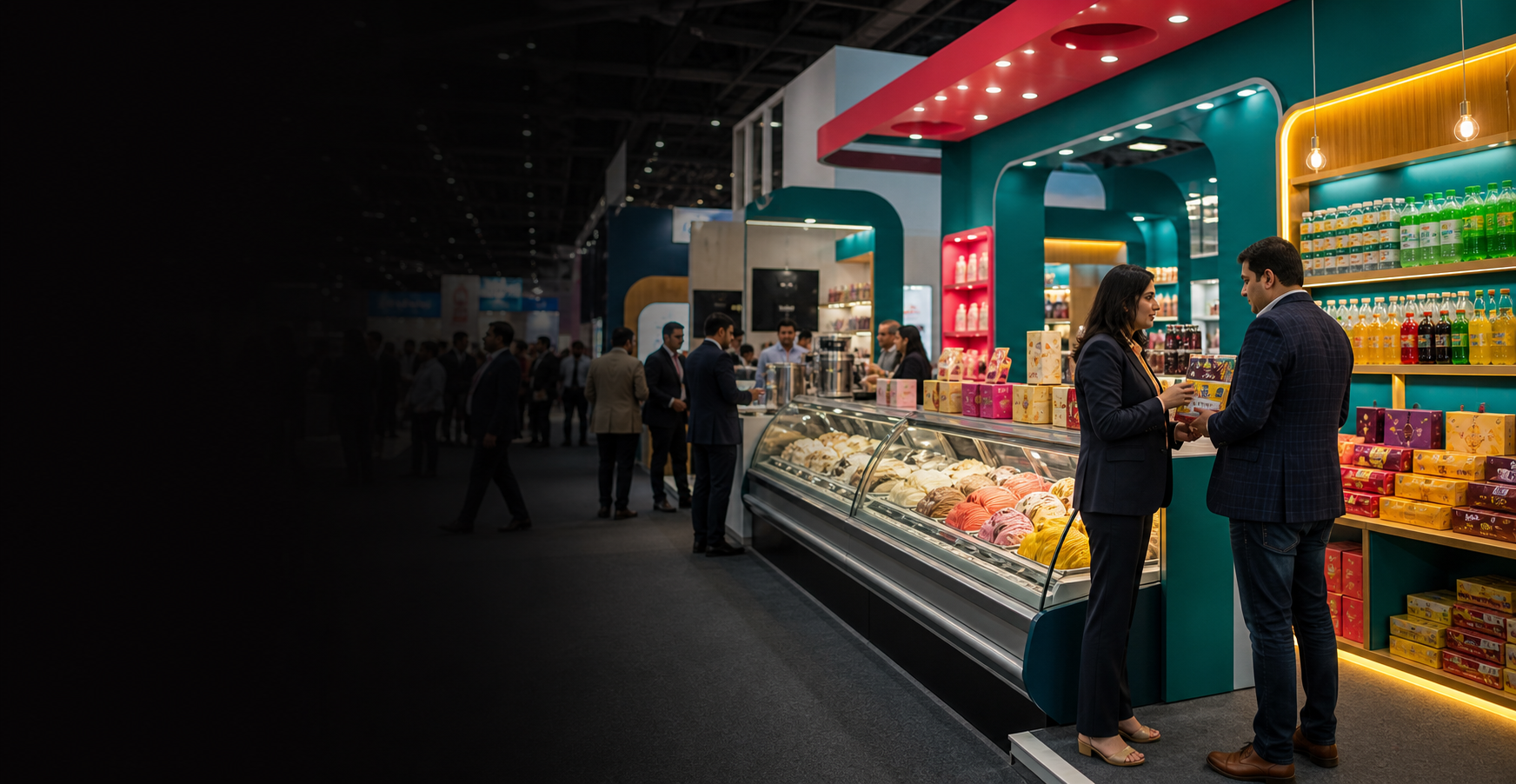 Branded product displays and buyer meetings